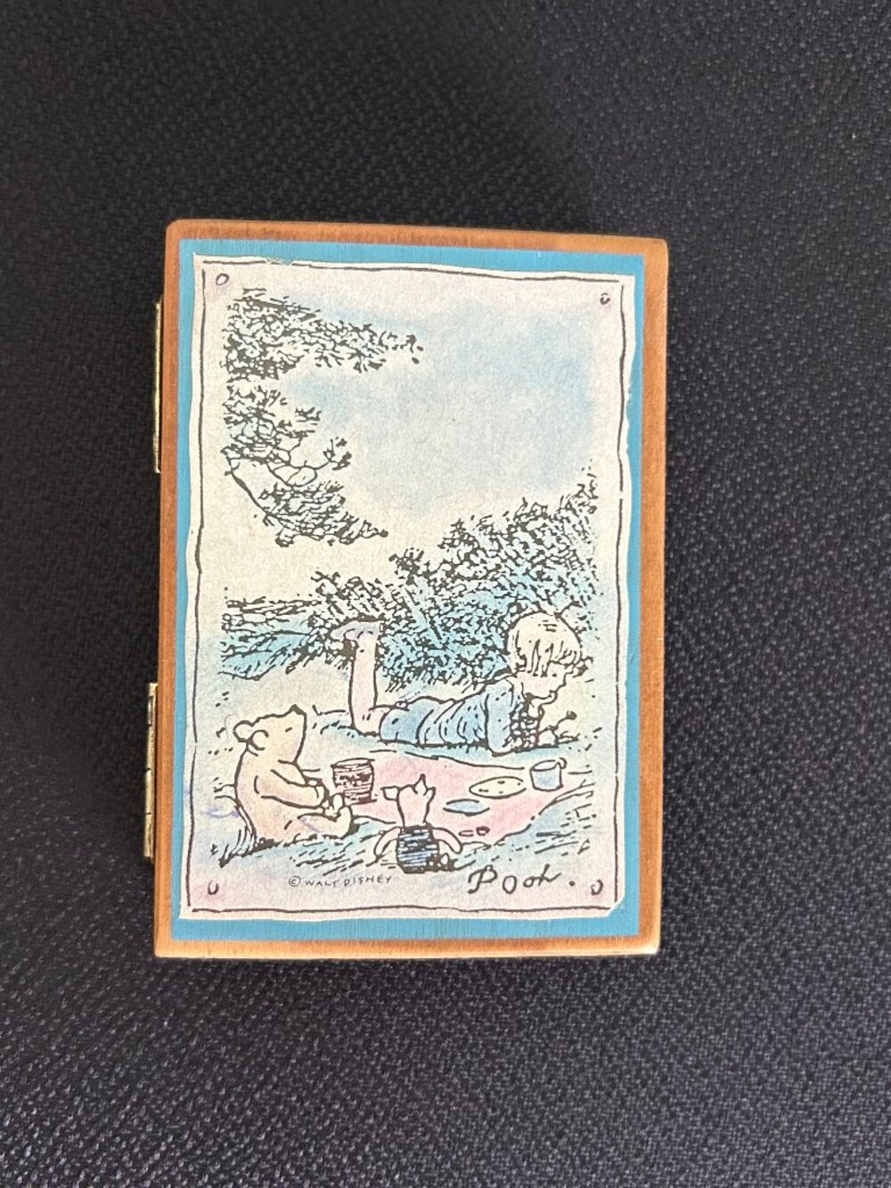 Vintage Classic Pooh Wooden Frame by Charpente